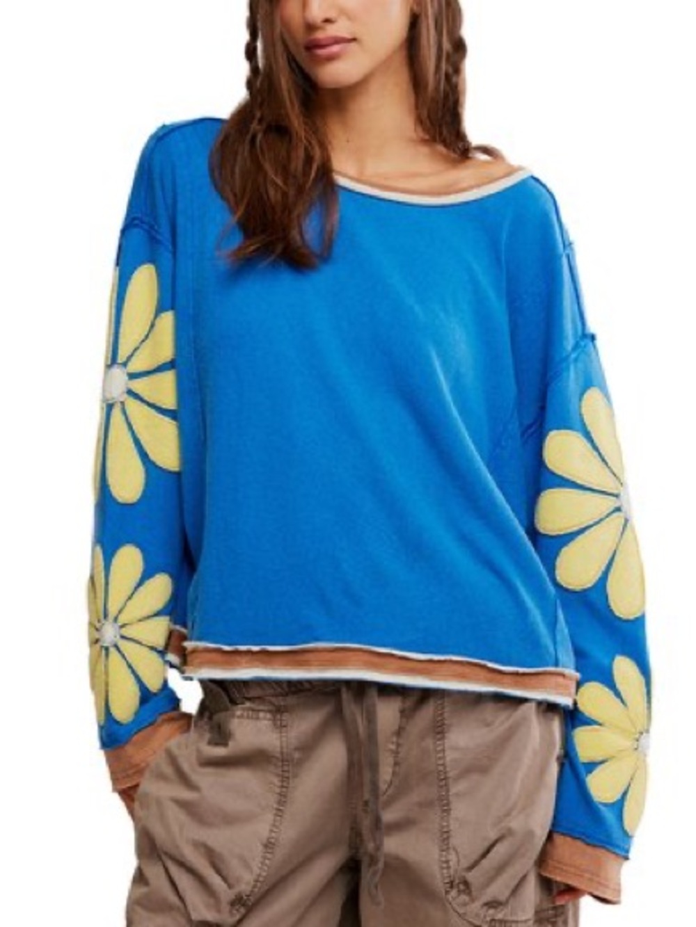 NWT Free People x We The Free You're A Star Tee Embroidered Tee 🌻